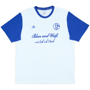 2012-13 Schalke adidas Cotton Tee - 8/10 - (XL)