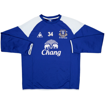 2009-10 Everton Player Issue Le Coq Sportif Training Sweat Top #34 - 8/10 - (L)