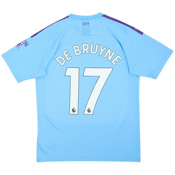 2019-20 Manchester City Home Shirt De Bruyne #17 - 8/10 - (M)