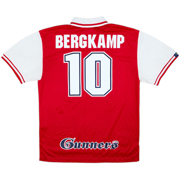1996-98 Arsenal Home Shirt Bergkamp #10 - 7/10 - (XL)