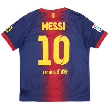 2012-13 Barcelona Home Shirt Messi #10 - 8/10 - (L.Boys)