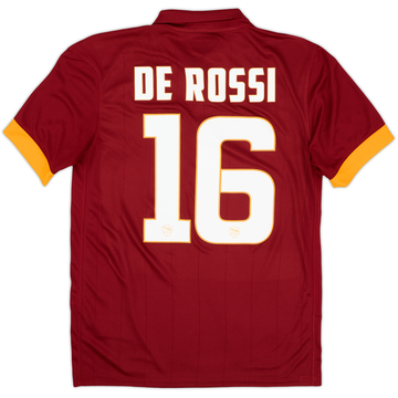 2014-15 Roma Home Shirt De Rossi #16 - 8/10 - (S)