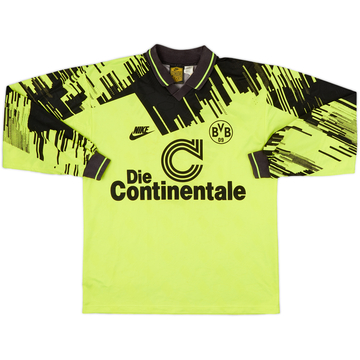 1993-94 Borussia Dortmund Home L/S Shirt #6 - 6/10 - (M)