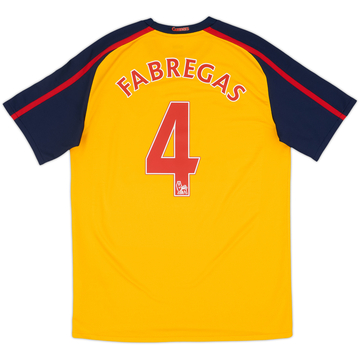 2008-09 Arsenal Away Shirt Fabregas #4 - 8/10 - (M)