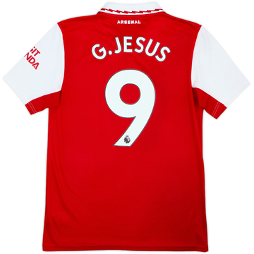 2022-23 Arsenal Home Shirt G.Jesus #9 - 9/10 - (S)