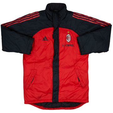 2001-02 AC Milan Player Issue adidas Padded Bench Coat - 8/10 - (M)