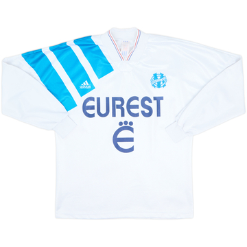 1993-94 Olympique Marseille Home L/S Shirt - 8/10 - (M)