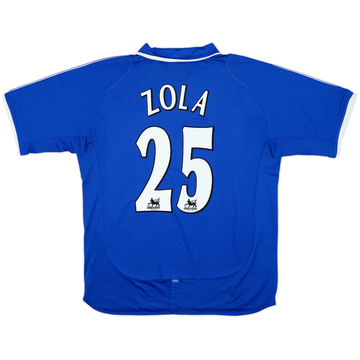 2001-03 Chelsea Home Shirt Zola #25 - 8/10 - (L)
