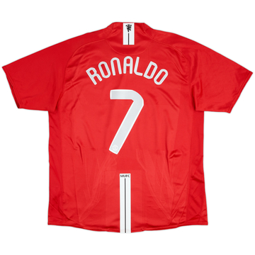 2007-09 Manchester United Home Shirt Ronaldo #7 - 6/10 - (XL)