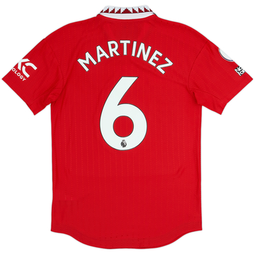 2022-23 Manchester United Authentic Home Shirt Martinez #6 - 10/10 - (S)