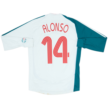 Camiseta de la tercera equipación del Liverpool 2006-07 de Manga Larga Alonso #14 - 5/10 - (S)