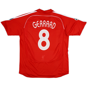 2006-08 Liverpool Home Shirt Gerrard #8 (XL)