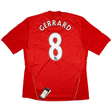 2010-12 Liverpool 'FA Cup Final' Home Shirt Gerrard #8 (XL)