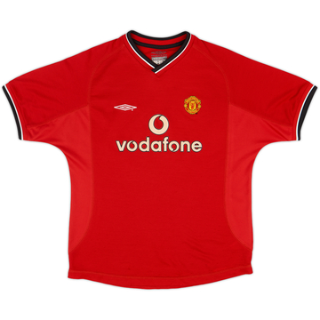 2000-02 Manchester United Home Shirt - 6/10 - (L.Boys)