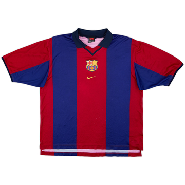 1998-00 Barcelona Basic Home Shirt - 5/10 - (L)