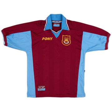 1997-98 West Ham Home Shirt - 8/10 - (Y)