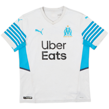2021-22 Olympic Olympique Marseille Home Shirt - 5/10 - (L.Boys)