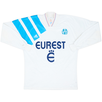 1993-94 Olympique Marseille Home L/S Shirt - 6/10 - (L)
