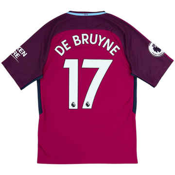 2017-18 Manchester City Away Shirt De Bruyne #17 - 6/10 - (S)