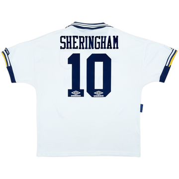 1993-95 Tottenham Home Shirt Sheringham #10 - 7/10 - (XL)