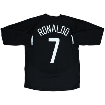 2003-05 Manchester United Away L/S Shirt Ronaldo #7 - 9/10 - (L)