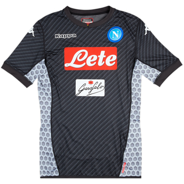 2017-18 Napoli Authentic Fourth L/S Shirt - 10/10 - (XL)