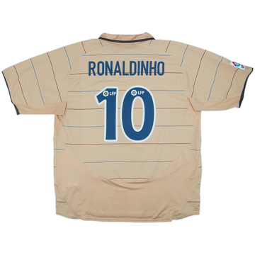 2003-05 Barcelona Away Shirt Ronaldinho #10 - 9/10 - (XXL)