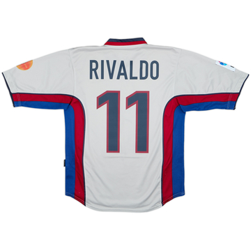 1999-01 Barcelona Away Shirt Rivaldo #11 - 8/10 - (S)