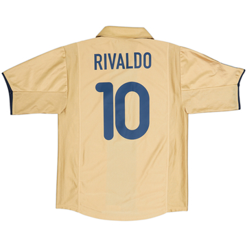 2001-03 Barcelona Away Shirt Rivaldo #10 - 8/10 - (S)