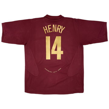 2005-06 Arsenal Home Shirt Henry #14 - 6/10 - (XXL)