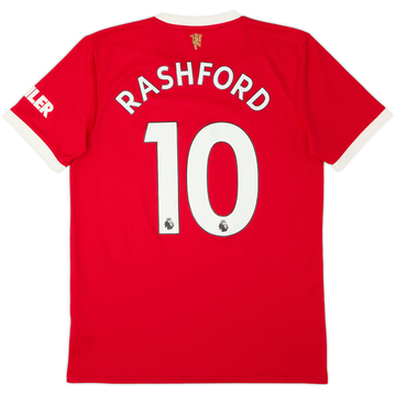 2021-22 Manchester United Home Shirt Rashford #10 - 8/10 - (M)