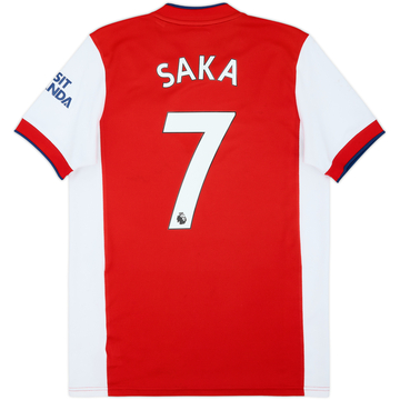 2021-22 Arsenal Home Shirt Saka #7 - 5/10 - (M)