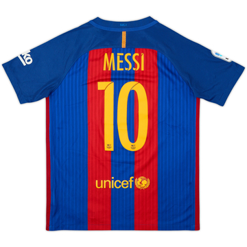 2016-17 Barcelona Home Shirt Messi #10 - 8/10 - (L.Boys)
