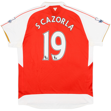 2015-16 Arsenal Home Shirt S Cazorla #19 - 6/10 - (M)