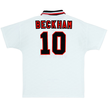 1996-97 Manchester United Away Shirt Beckham #10 - 8/10 - (L)