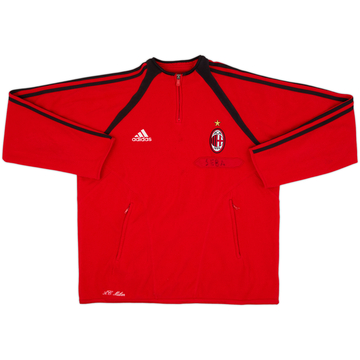 2003-04 AC Milan adidas Top de entrenamiento con cremallera de 1/4 - 6/10 - (L/XL)