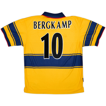 1997-99 Arsenal Away Shirt Bergkamp #10 - 6/10 - (XL)