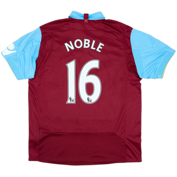 2010-11 West Ham Home Shirt Noble #16 - 7/10 - (XL)