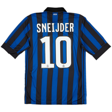 2011-12 Inter Milan Home Shirt Sneijder #10 - 9/10 - (S)