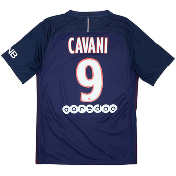 2016-17 Paris Saint-Germain Home Shirt Cavani #9 - 7/10 - (S)