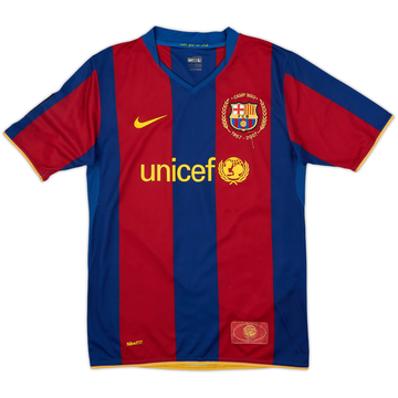 2007-08 Barcelona Camiseta de local - 8/10 - (L.Boys)