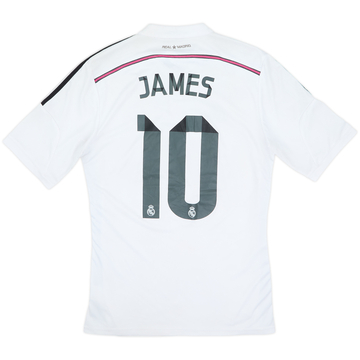 2014-15 Real Madrid Home Shirt James #10 - 5/10 - (M)