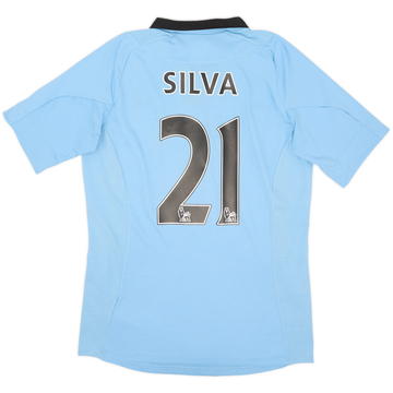 2012-13 Manchester City Home Shirt Silva #21 - 6/10 - (M)