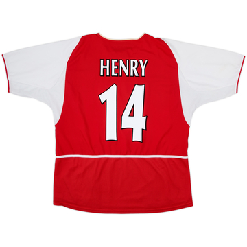 2002-04 Arsenal Home Shirt Henry #14 - 8/10 - (XXL)