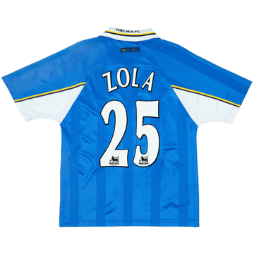 1997-99 Chelsea Home Shirt Zola #25 - 8/10 - (M)
