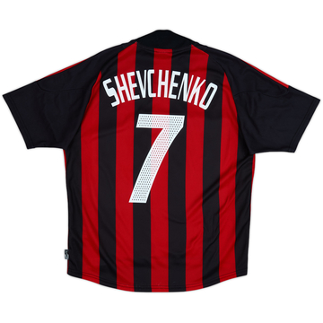 2002-03 AC Milan Home Shirt Shevchenko #7 - 6/10 - (M)