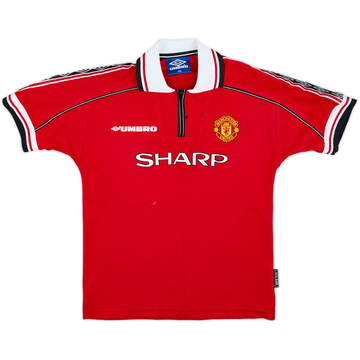 1998-00 Manchester United Home Shirt - 6/10 - (L.Boys)
