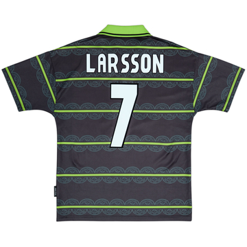Here's the translation, keeping the format identical as requested:1998-99 Celtic Camiseta de Visitante Larsson #7 - 8/10 - (M)