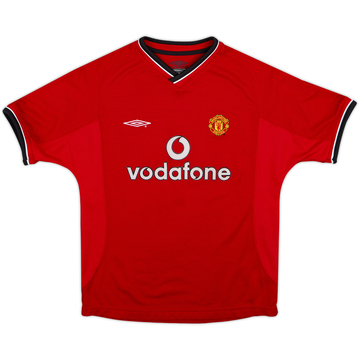 2000-02 Manchester United Home Shirt - 5/10 - (M.Boys)