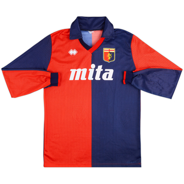 1990-91 Genoa Home L/S Shirt - 8/10 - (L)